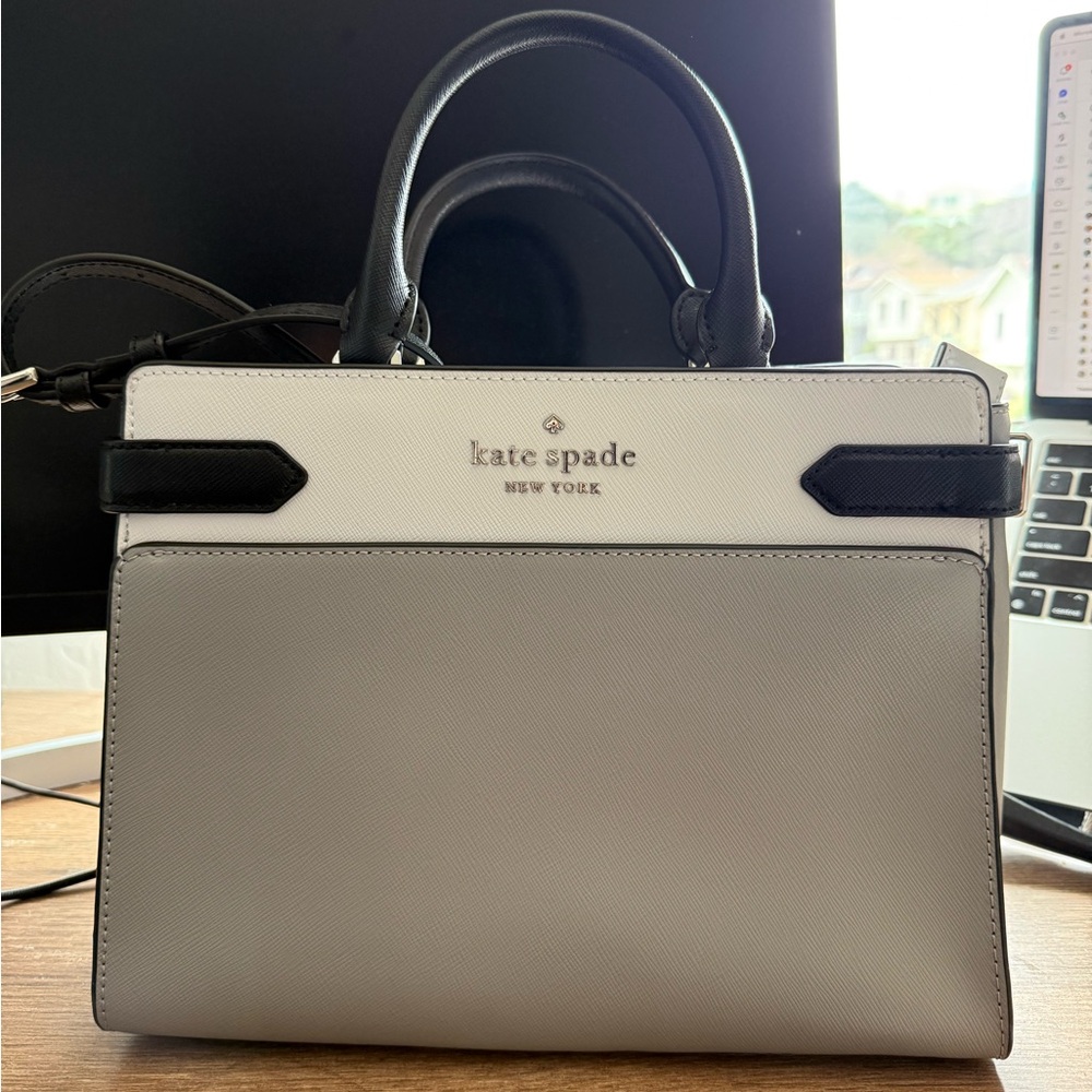 Kate Spade Elegant Black and White Satchel